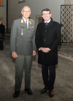Brigadier Gerhard Herke und Stadtrat Franz Piribauer
