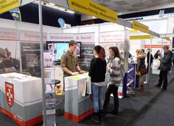 Der Messestand der TherMilAk rief wie auch in den letzten Jahren, großes Interesse hervor!