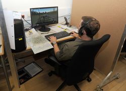 Auch am Combined Arms Tactical Trainer (CATTS) wurde intensiv trainiert©Gfr Edelbacher/TherMilAk