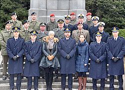 Die italienischen Gäste zeigten sich von der hohen Internationalität und den großen Traditionen an der Militärakademie beeindruckt!