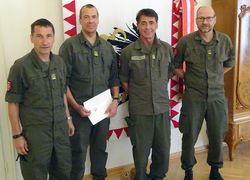 v.l.n.r. Hollerer, Jaksch, Dorner und Mittermayer